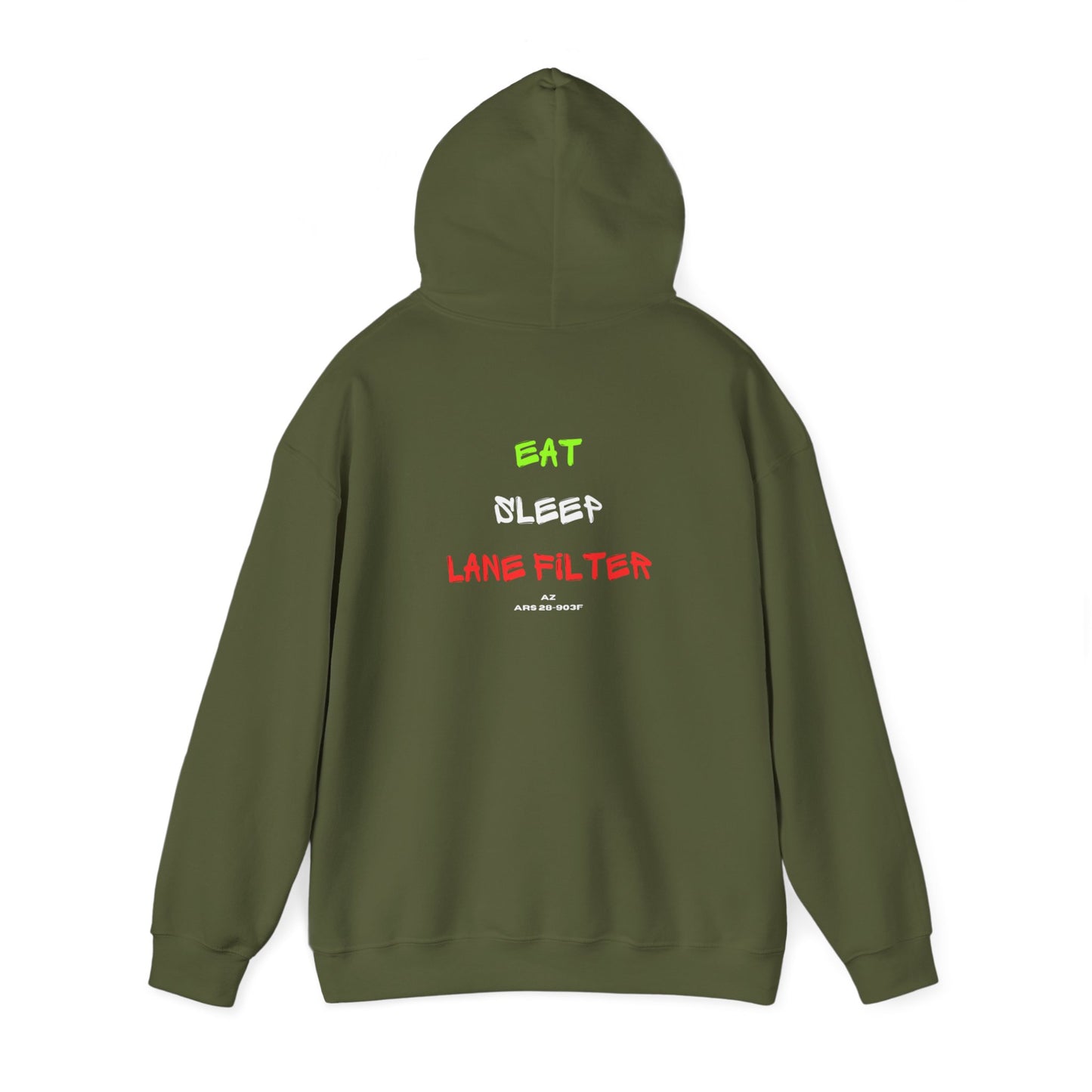 Eat Sleep Lane Filter Hoodie