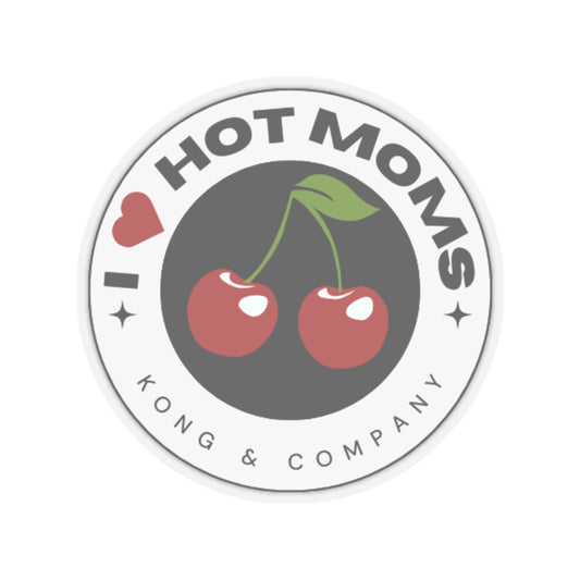 I <3 Hot Moms Sticker