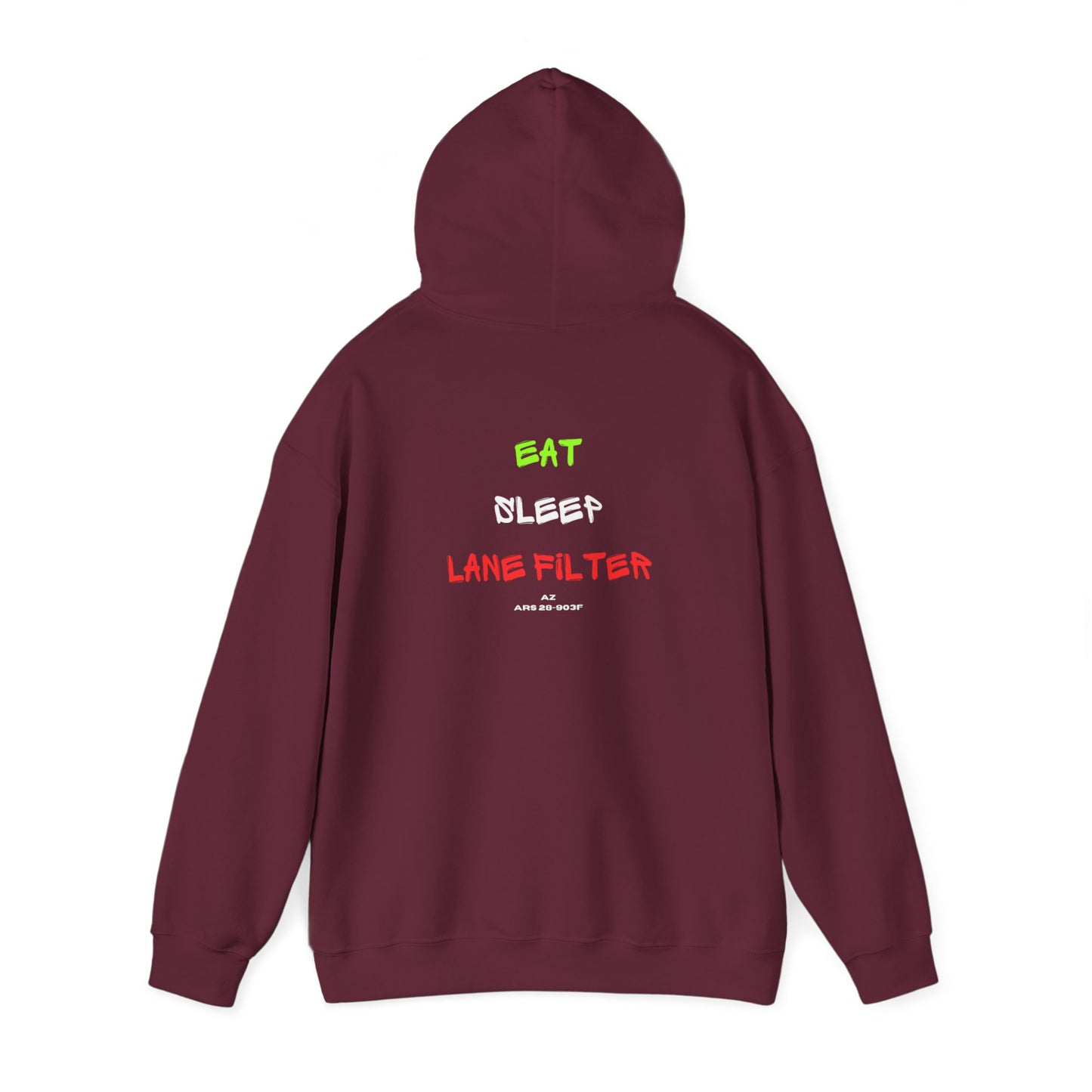 Eat Sleep Lane Filter Hoodie